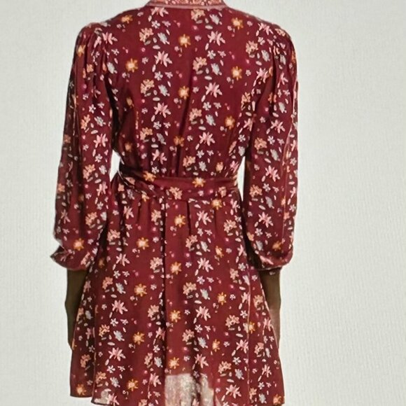 Garrie B Mini Wrap Dress Size M - Picture 3 of 9